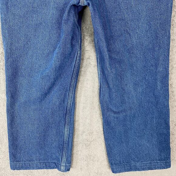 Duluth Trading Jeans Men's 33X24 Blue Denim Grunge Flannel Lined Workwear - Picture 6 of 16